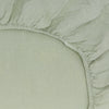 Simple Linen Fitted Sheet - Sage