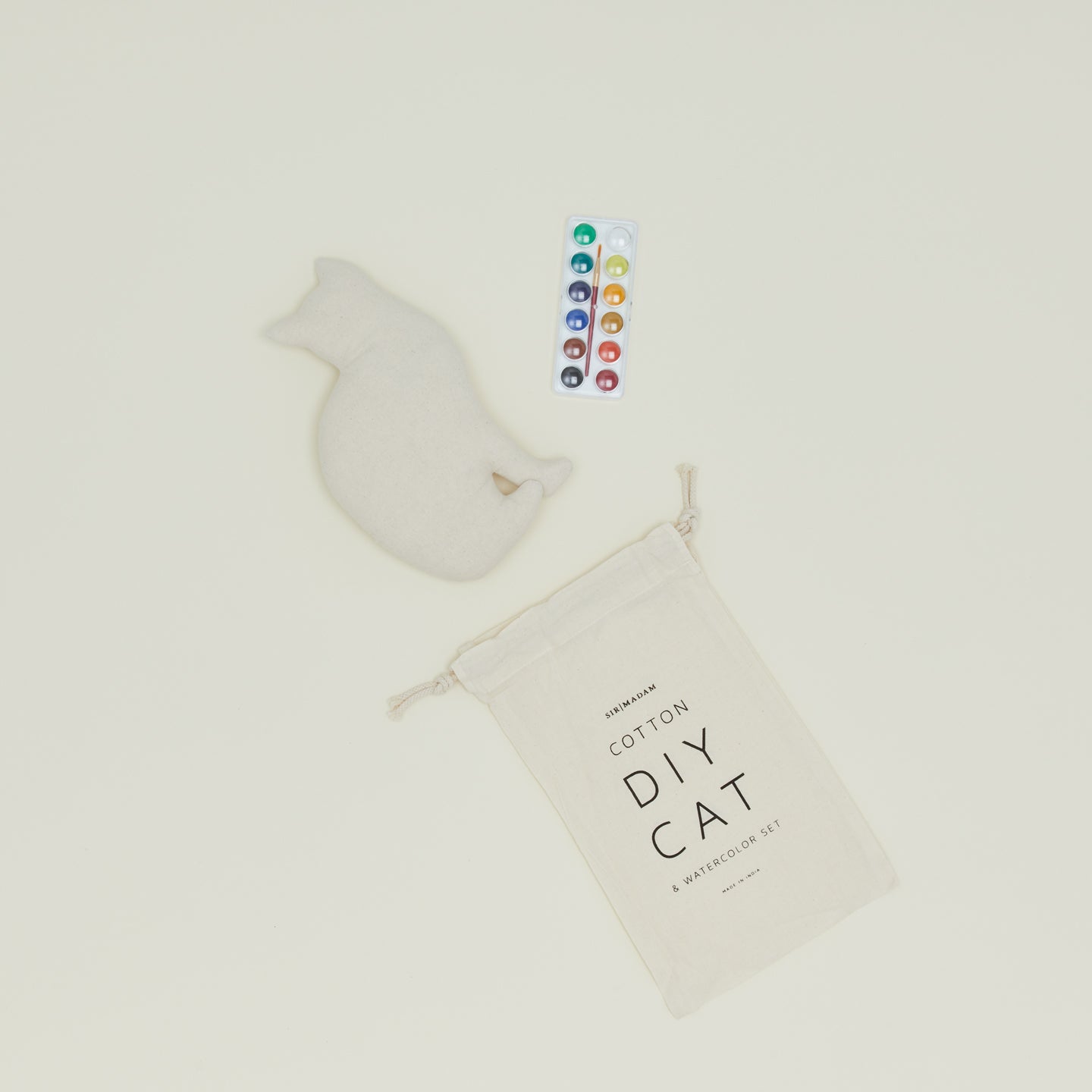 DIY Watercolor Cat Doll