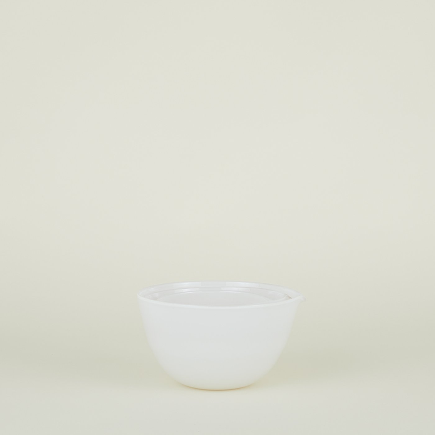 Blown Glass Mixing Bowls - White