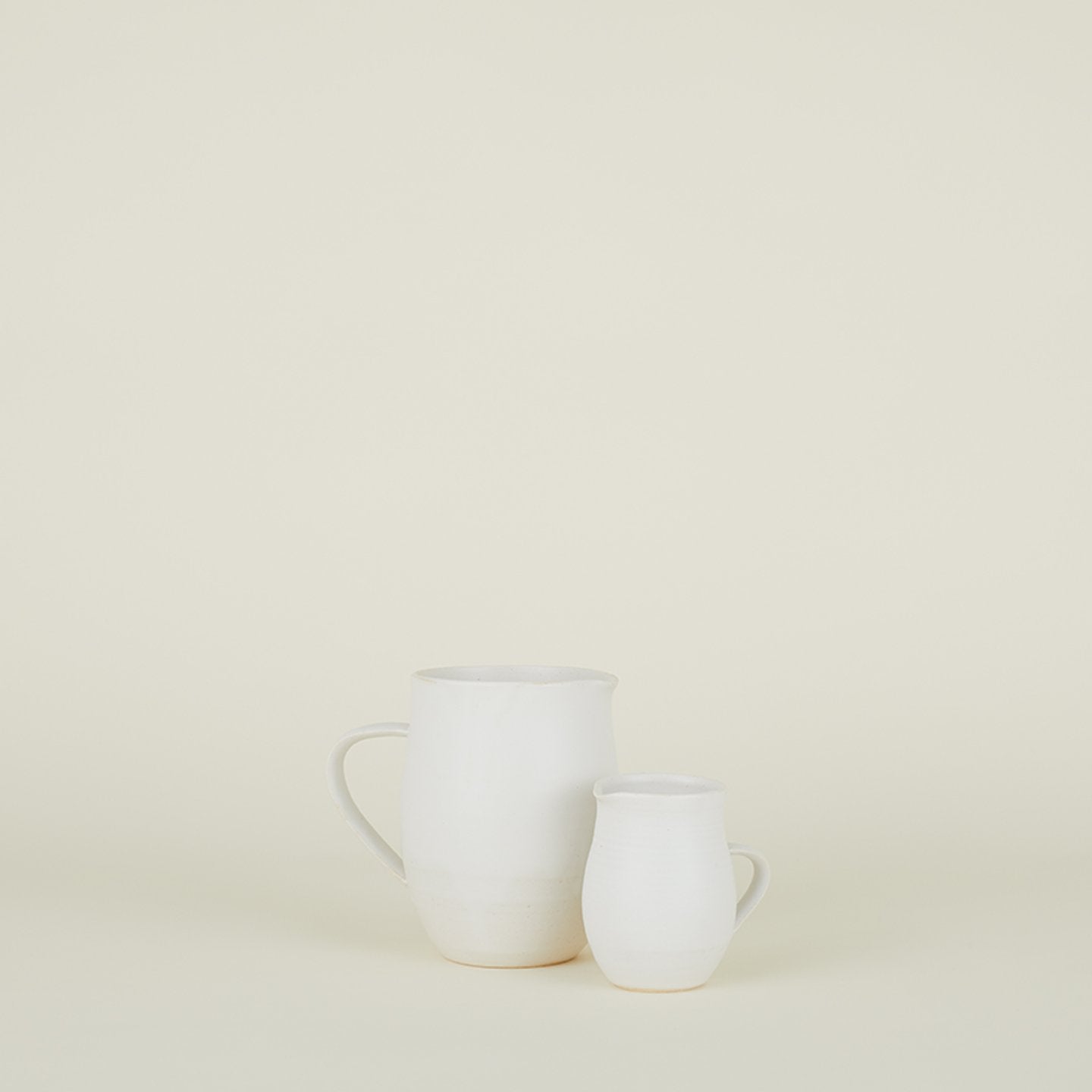 Stoneware Pitcher - Eggshell