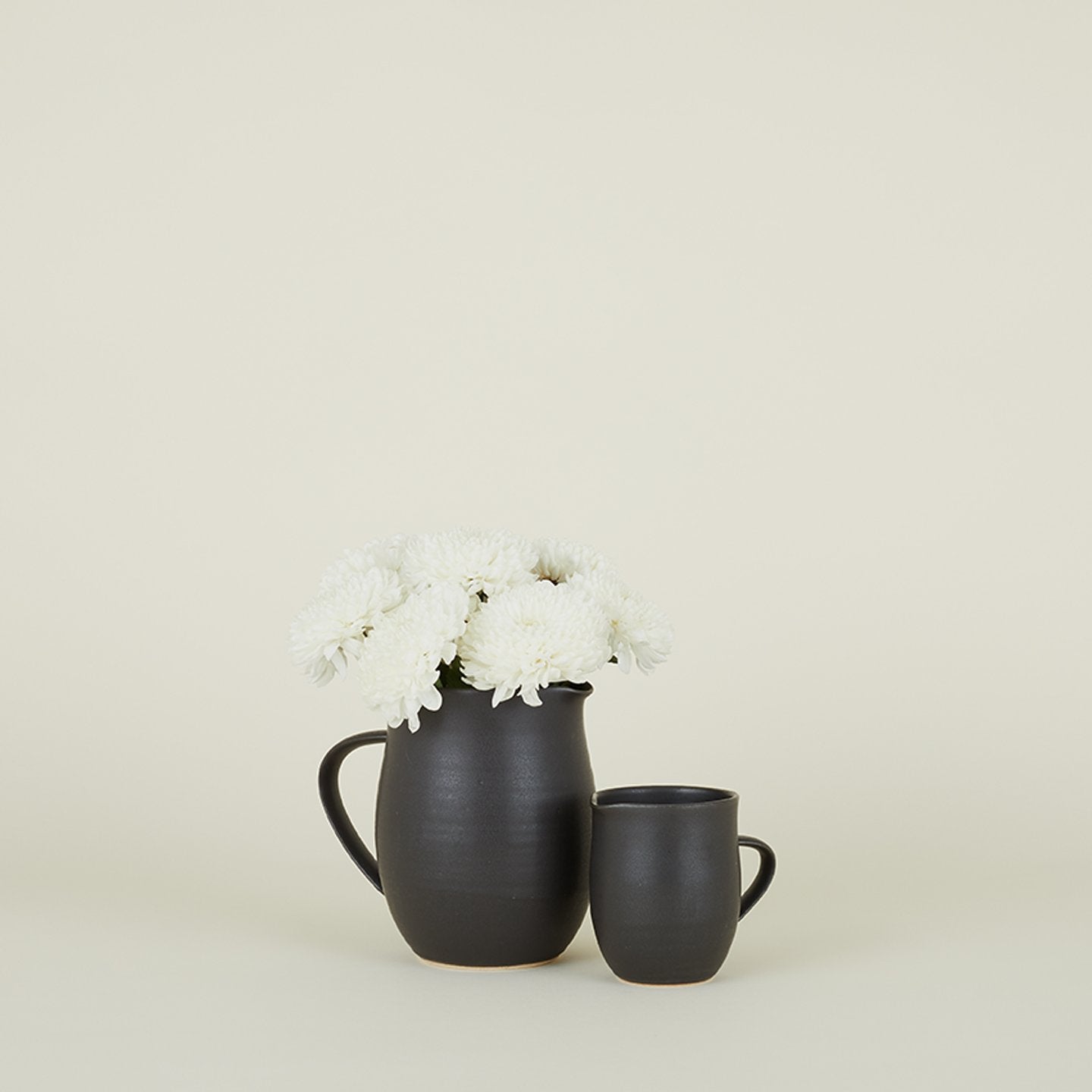 Stoneware Creamer - Black