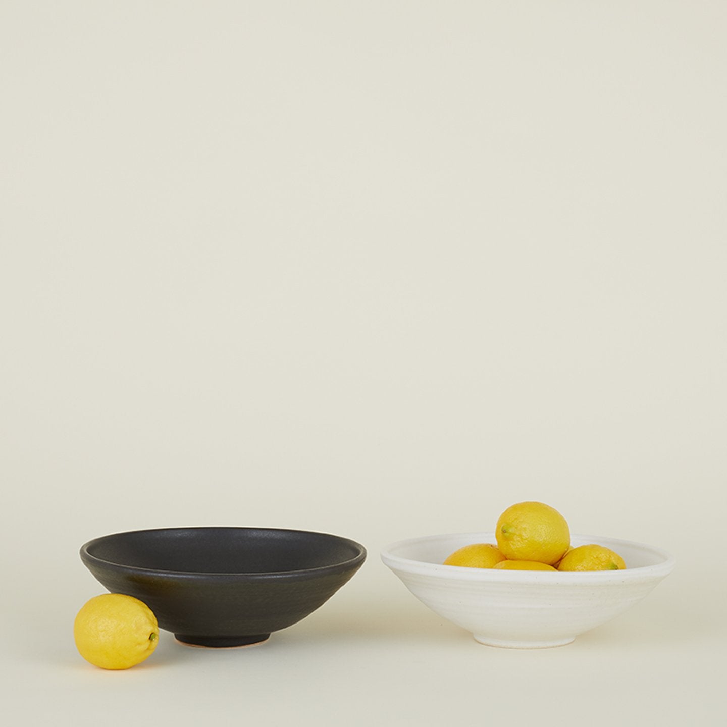 Stoneware Flared Bowl - Black