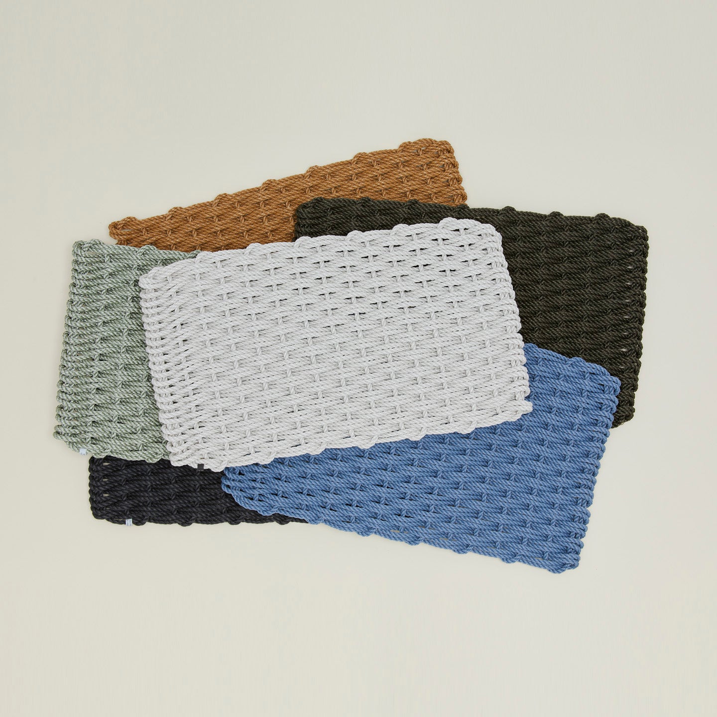 Woven Rope Doormat - Olive