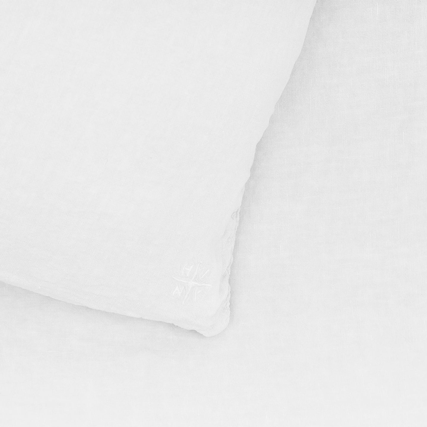 Simple Linen Euro Sham - White
