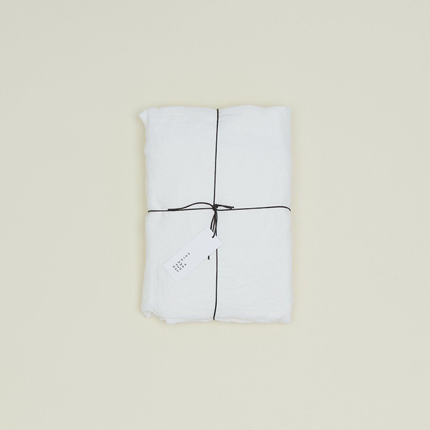 Simple Linen Fitted Sheet - White