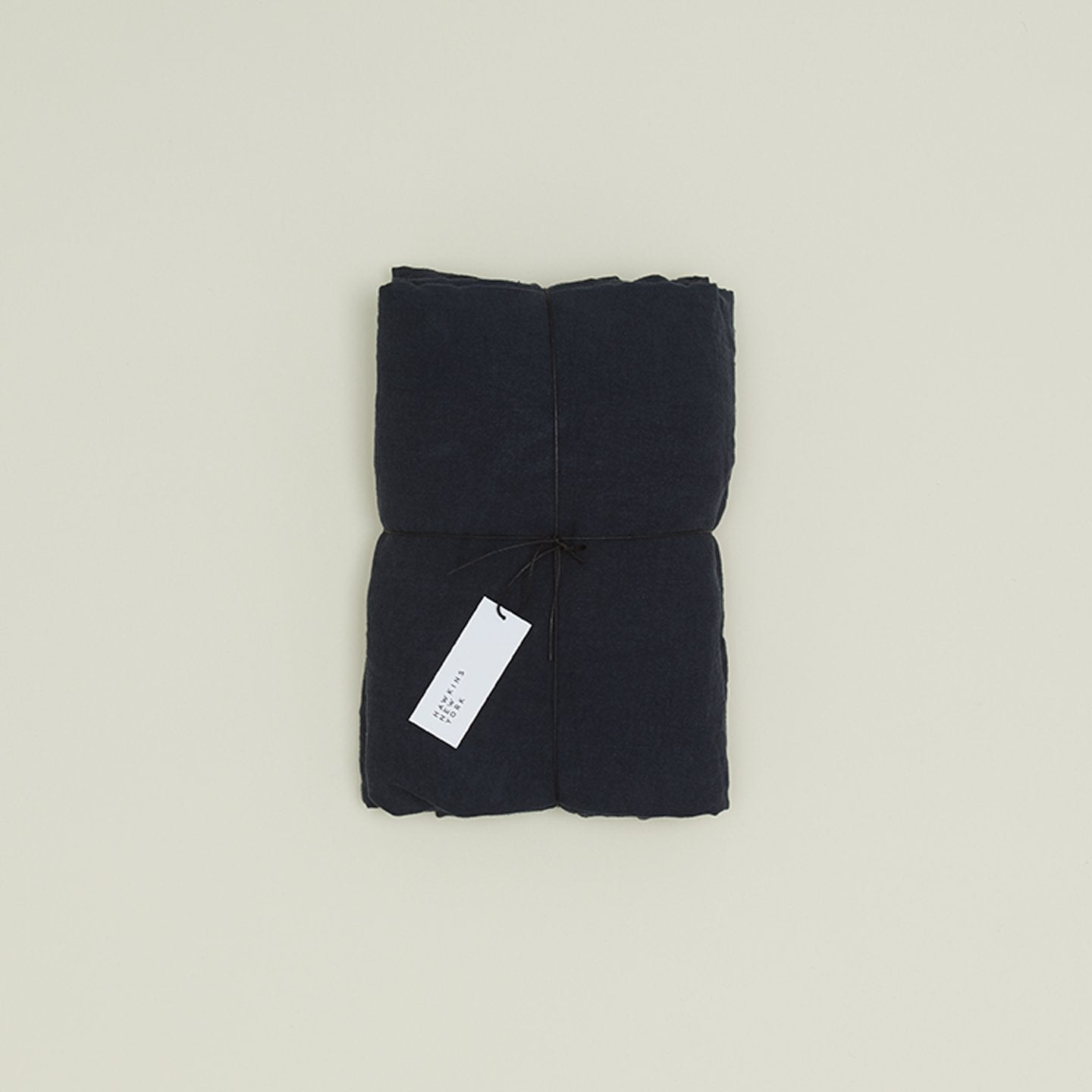 Simple Linen Fitted Sheet - Navy
