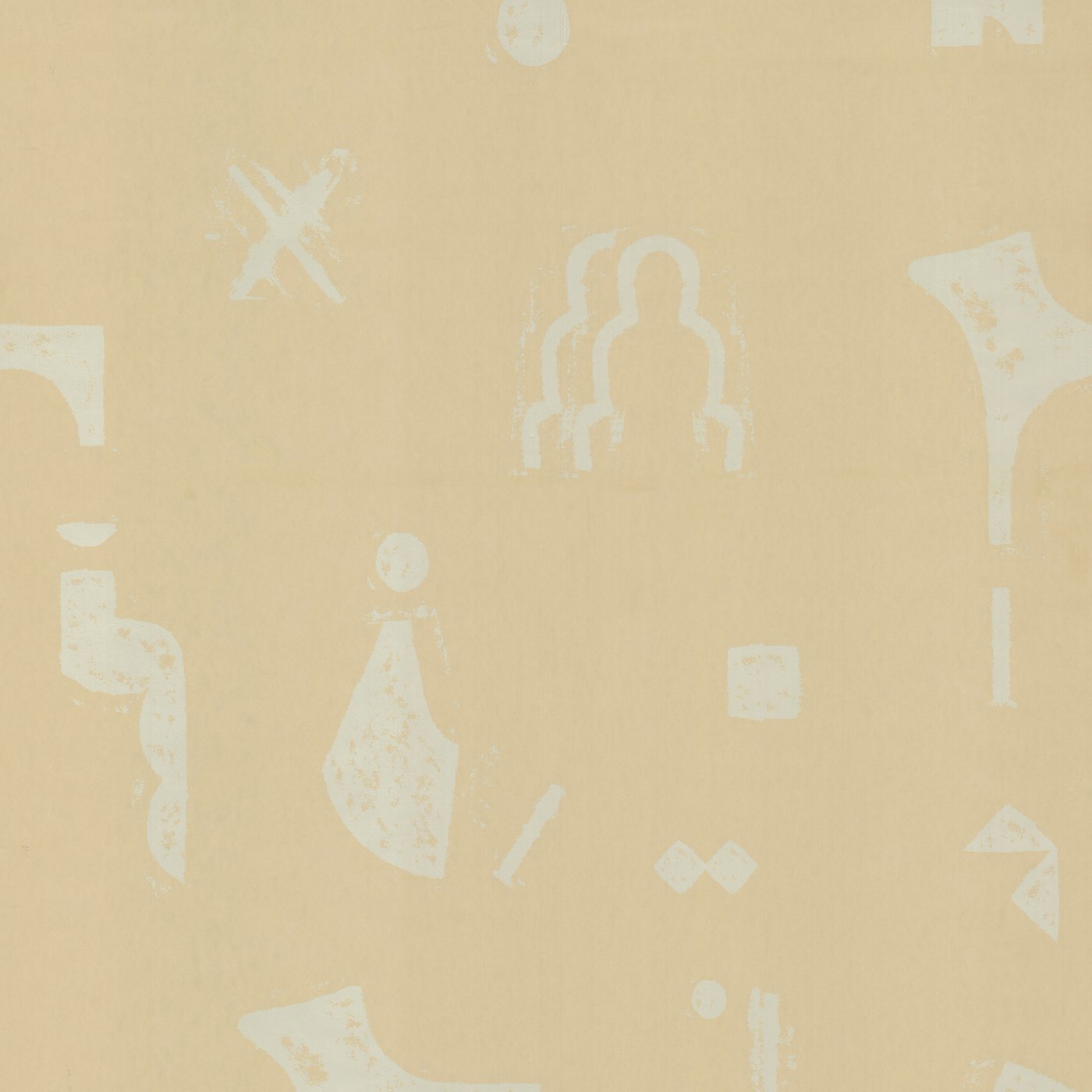 Rubbings Wallpaper - Eggshell