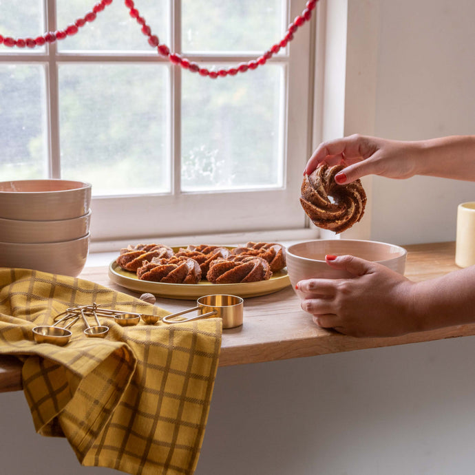 Serving: Spiced Mini Bundts with Cider Glaze