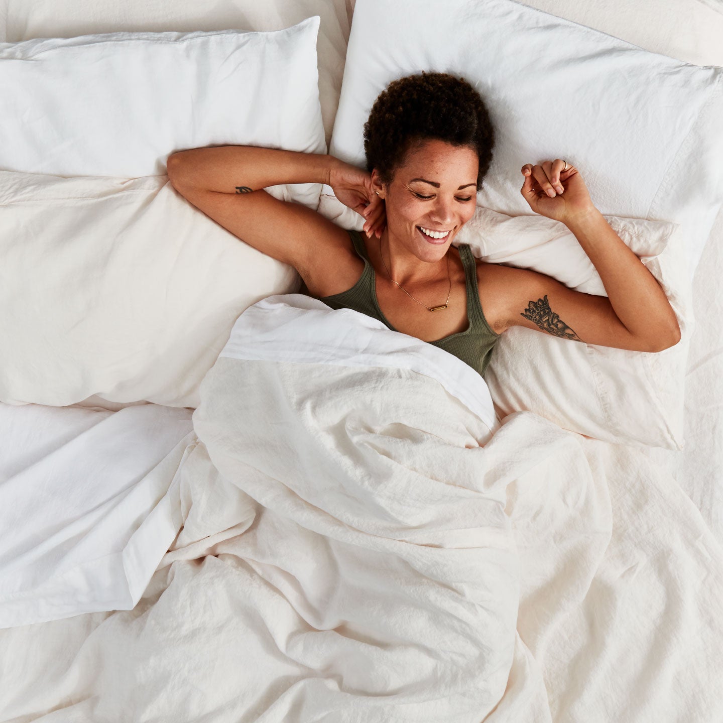 Simple Linen Fitted Sheet - Ivory – Hawkins New York