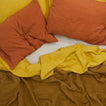 Simple Linen Flat Sheet - Mustard