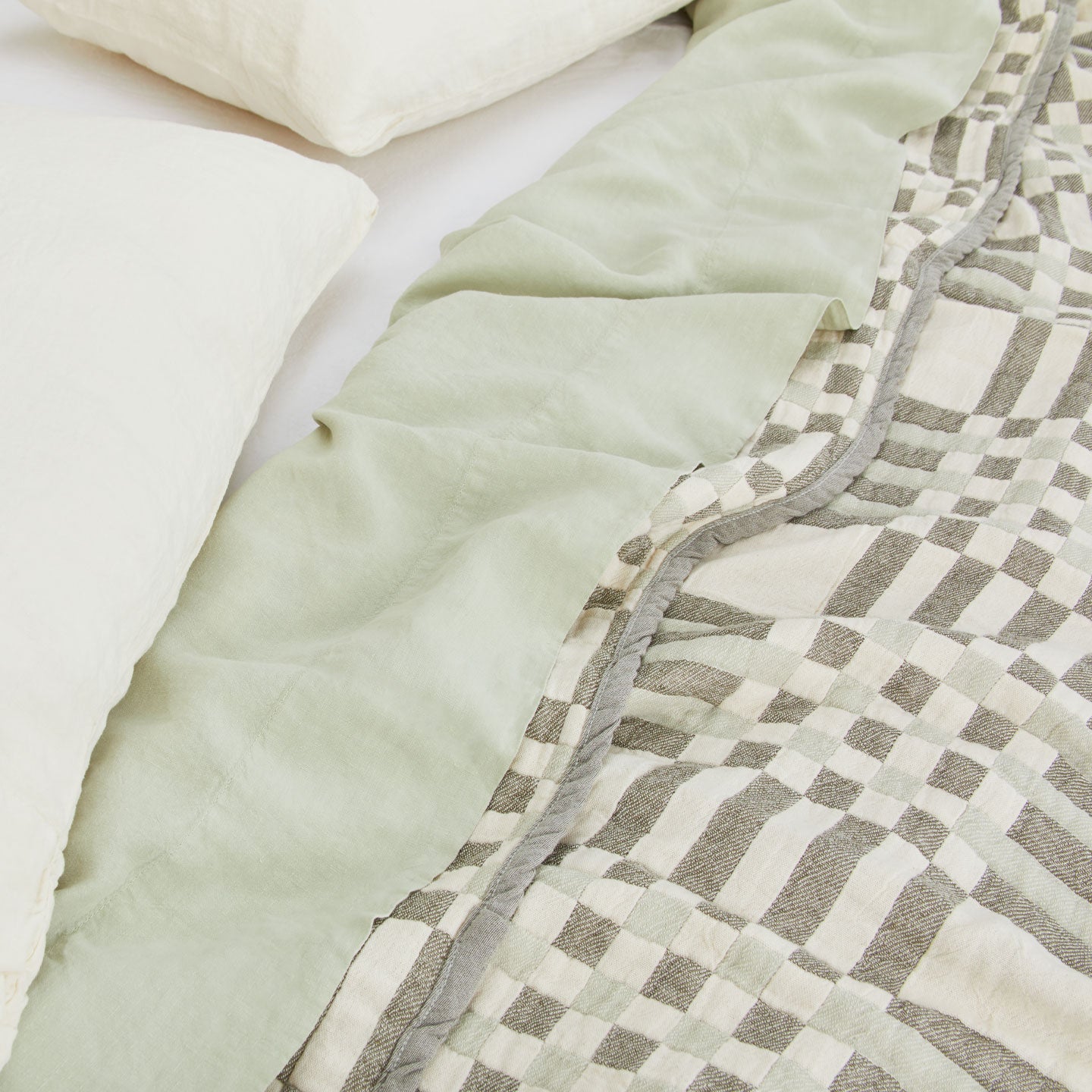 Simple Plaid Blanket - Sage/Olive – Hawkins New York