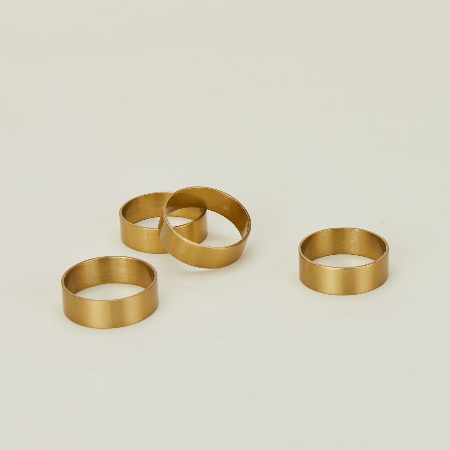 Brass Napkin Rings, Set of 4