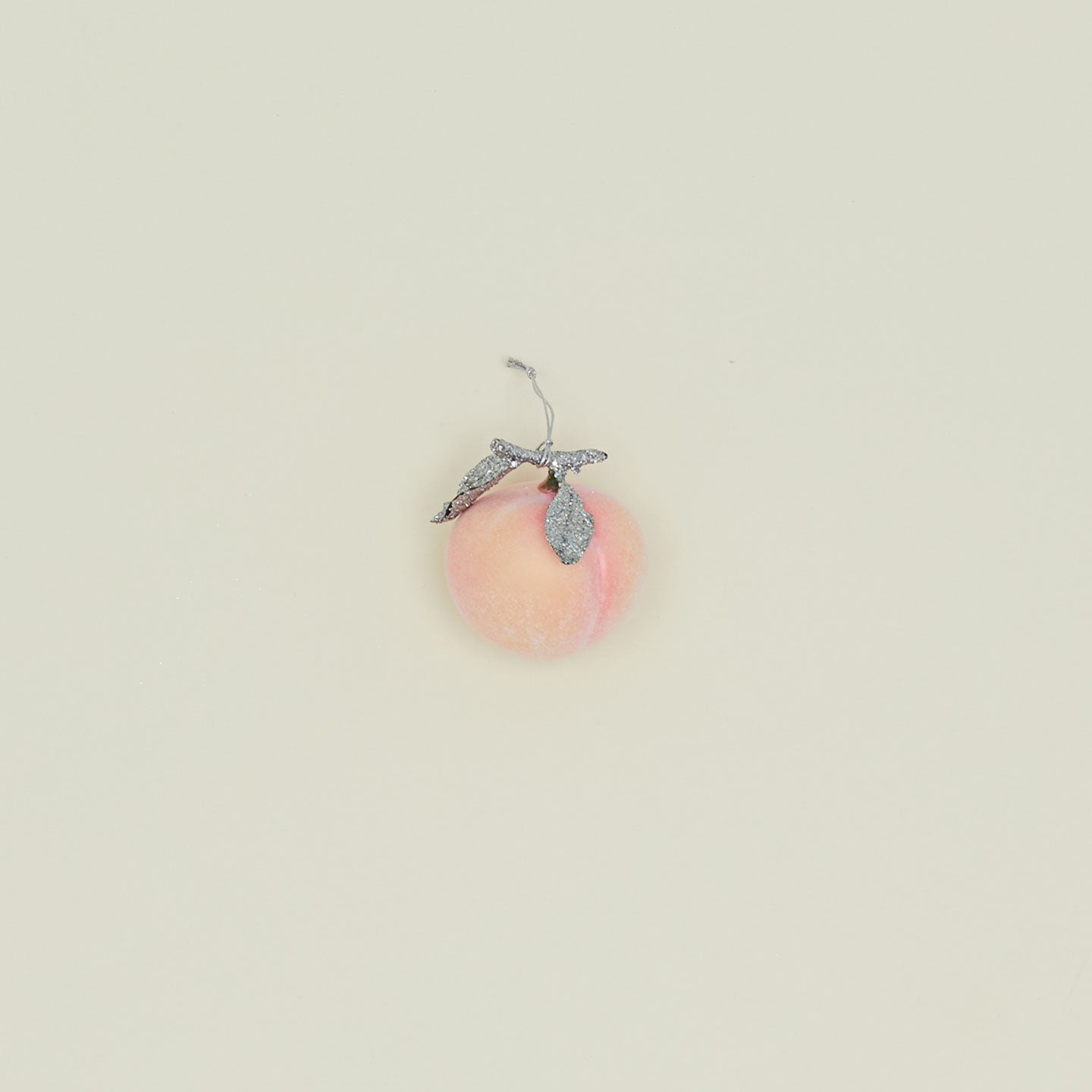 White Peach Ornament