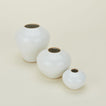 Verdure Vase in White in three sizes.