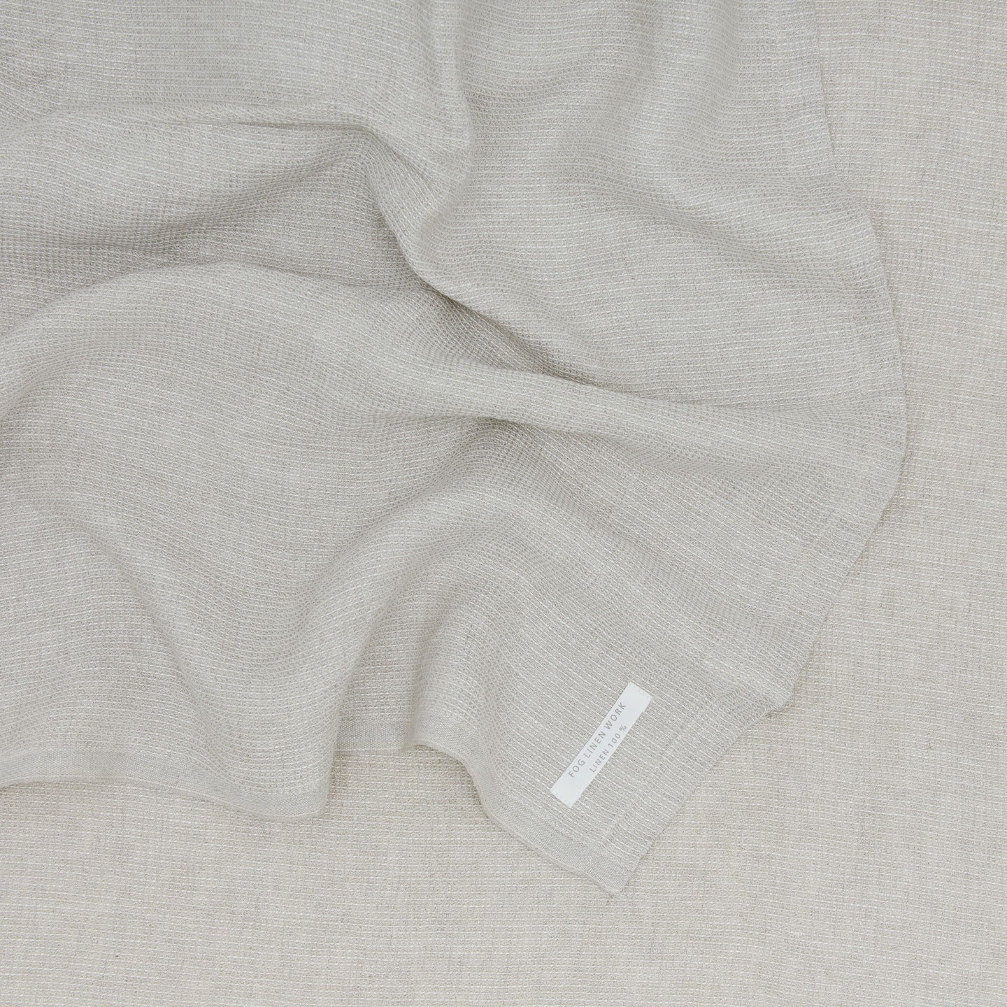 Washed Linen Waffle Throw Blanket - Natural – Hawkins New York