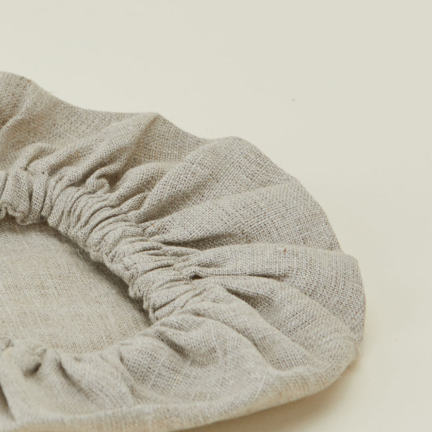 Linen Bowl Cover, Set of 3 - Natural