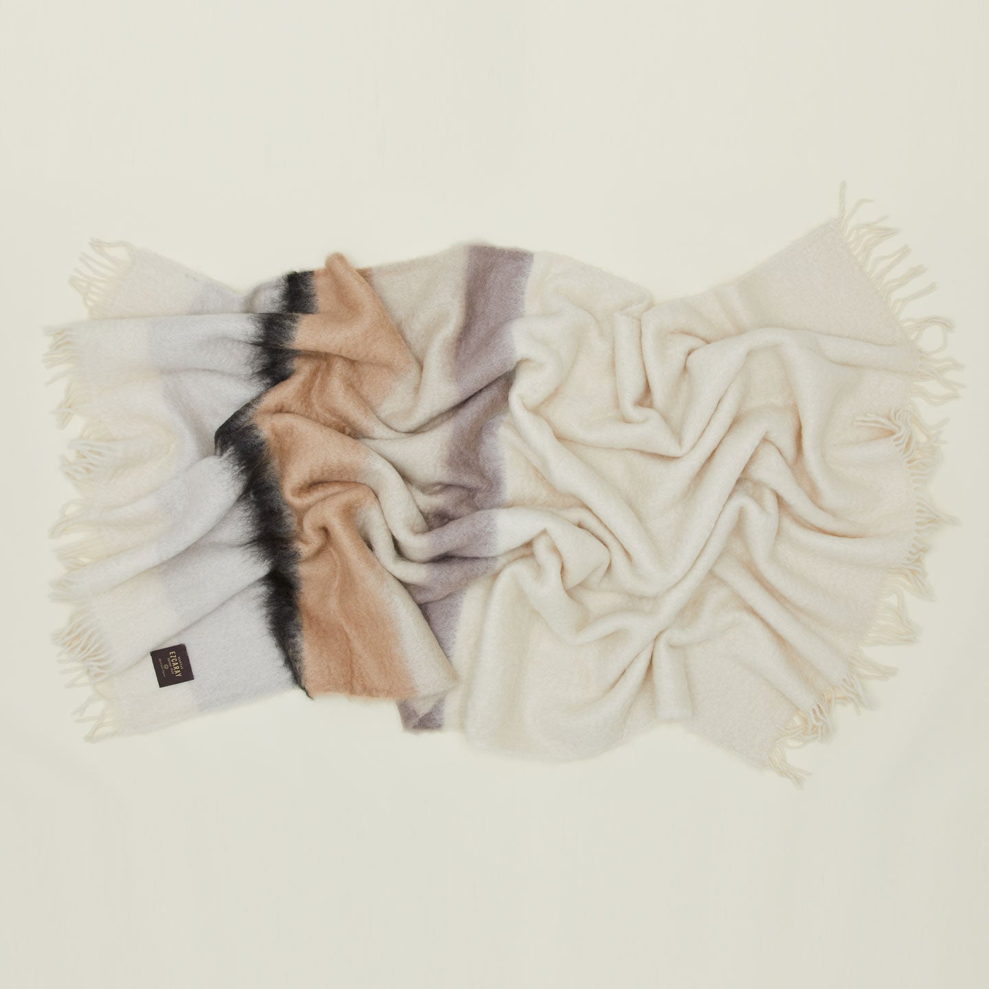 Stripe Mohair Throw - Neutral Stripe – Hawkins New York