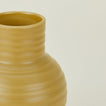 Close up of Essential Ceramic Vase in Mustard.