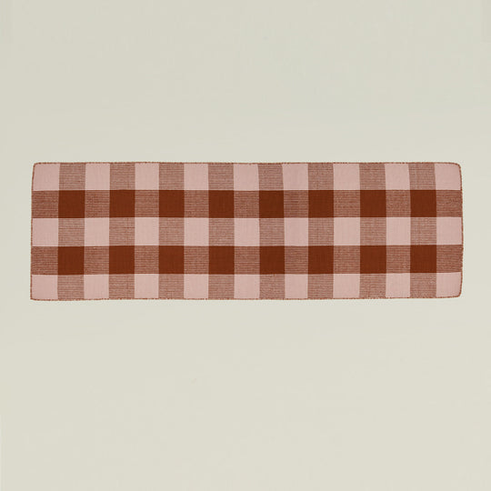 Simple Plaid Runner - Blush/Terracotta