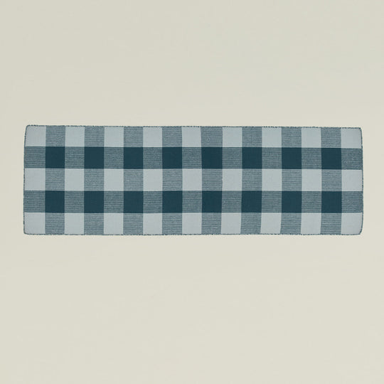 Simple Plaid Runner - Sky/Peacock