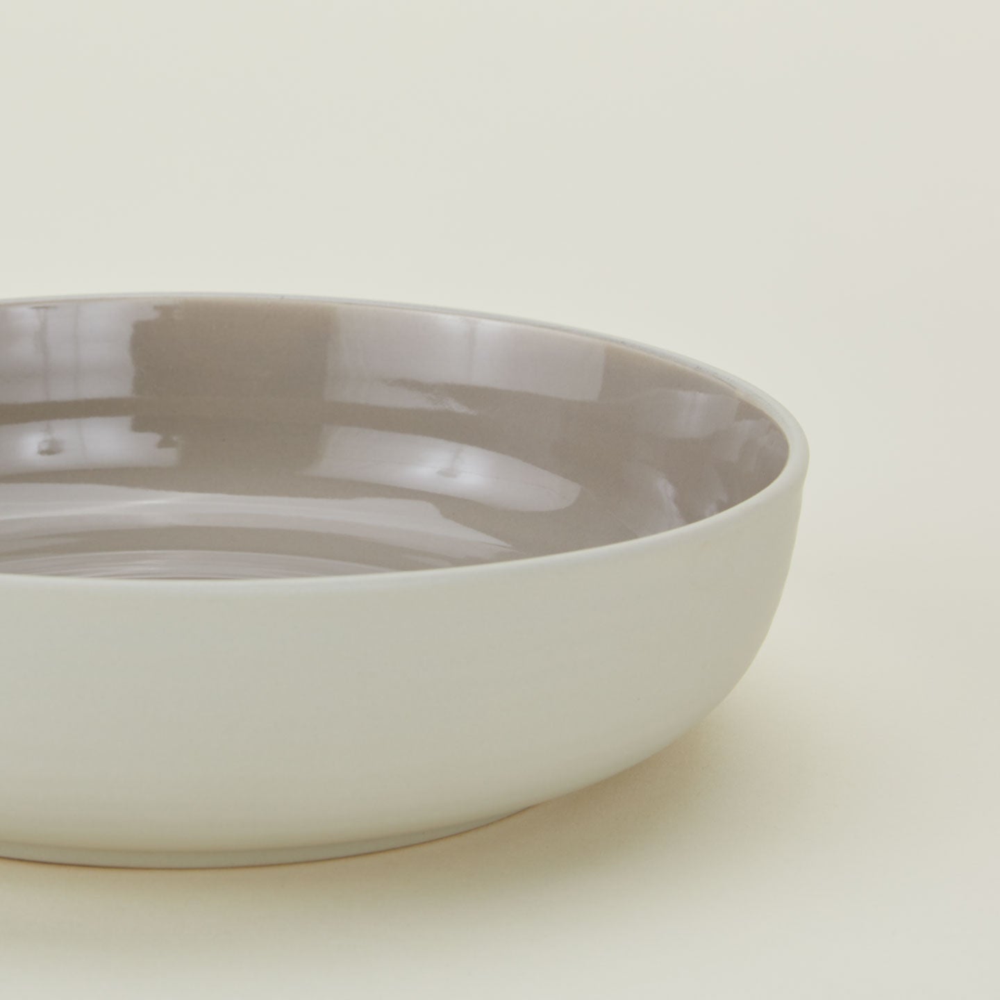 Essential Low Bowl, Set of 4 - Light Grey