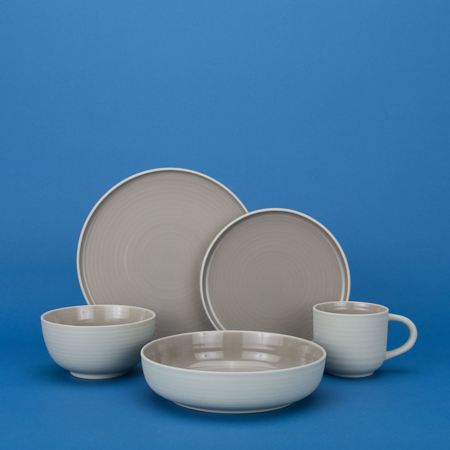 Essential Large Bowl, Set of 4 - Light Grey