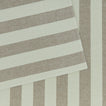 Close up of Essential Striped Placemat in Olive and Sage.