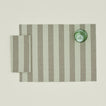 Essential Striped Placemat, Set of 4 - Olive/Sage