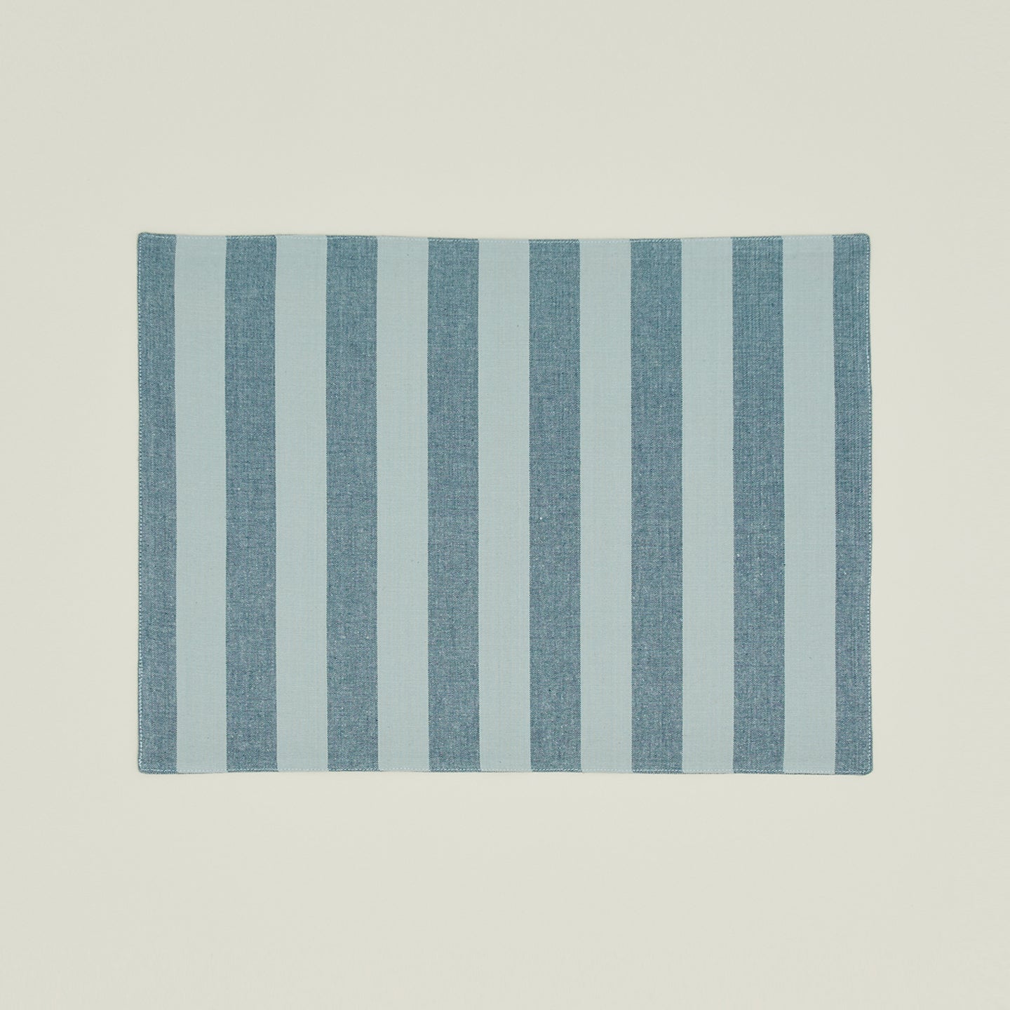 Essential Striped Placemat, Set of 4 - Sky/Peacock
