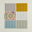 Group of Essential Striped Placemats in various colors.