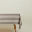 Essential Striped Tablecloth - Light Grey/Dark Grey