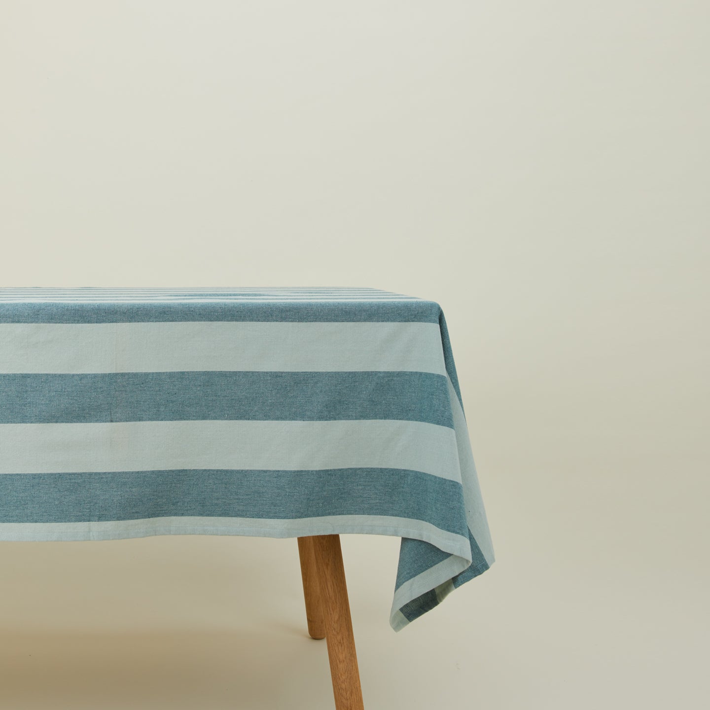 Essential Striped Tablecloth - Sky/Peacock