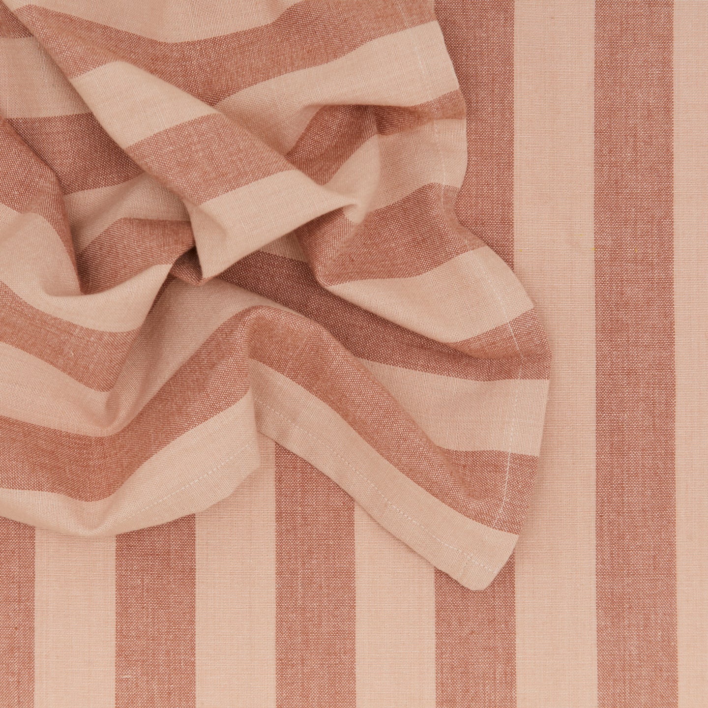 Essential Striped Dinner Napkin, Set of 4 - Blush/Terracotta