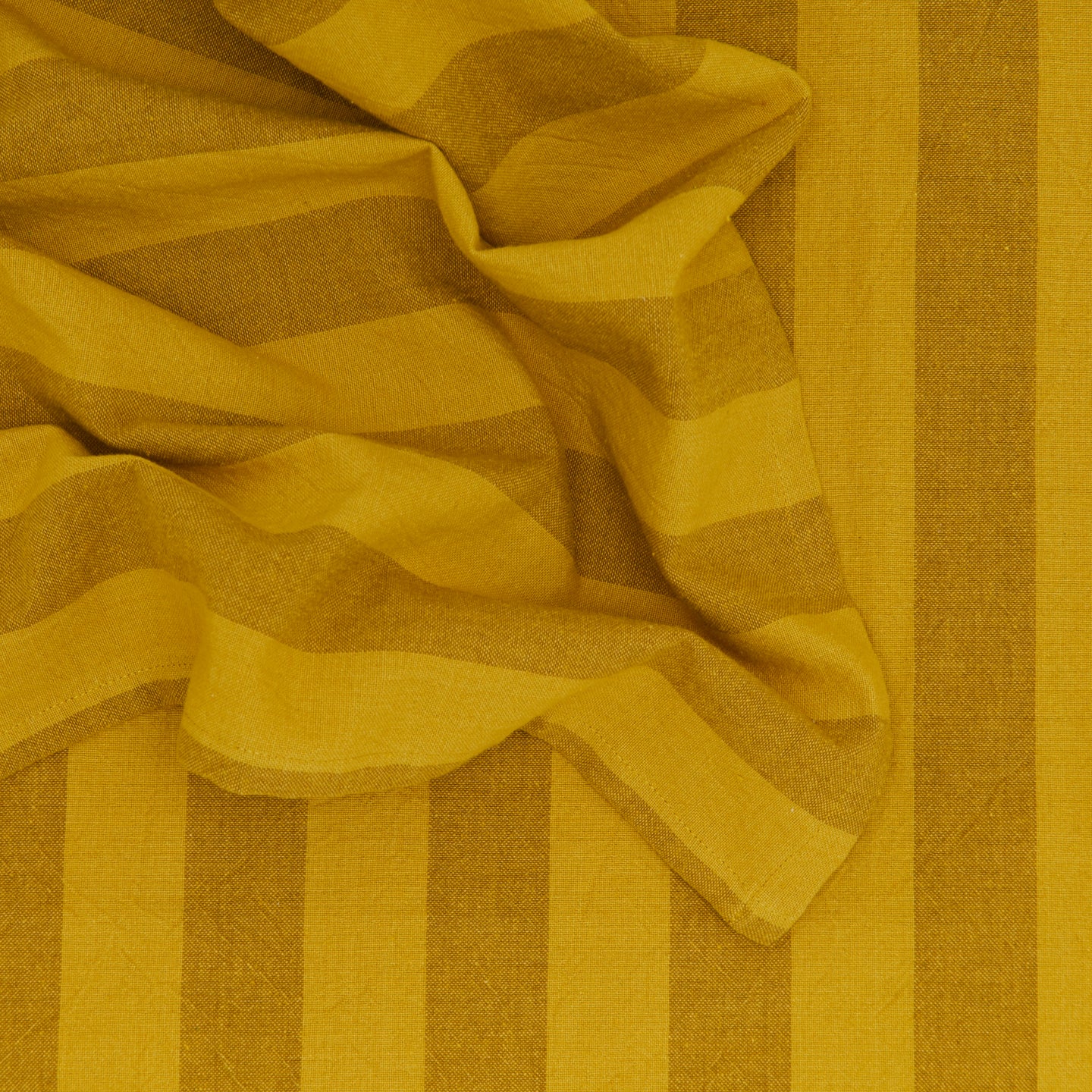 Essential Striped Dinner Napkin, Set of 4 - Mustard/Bronze