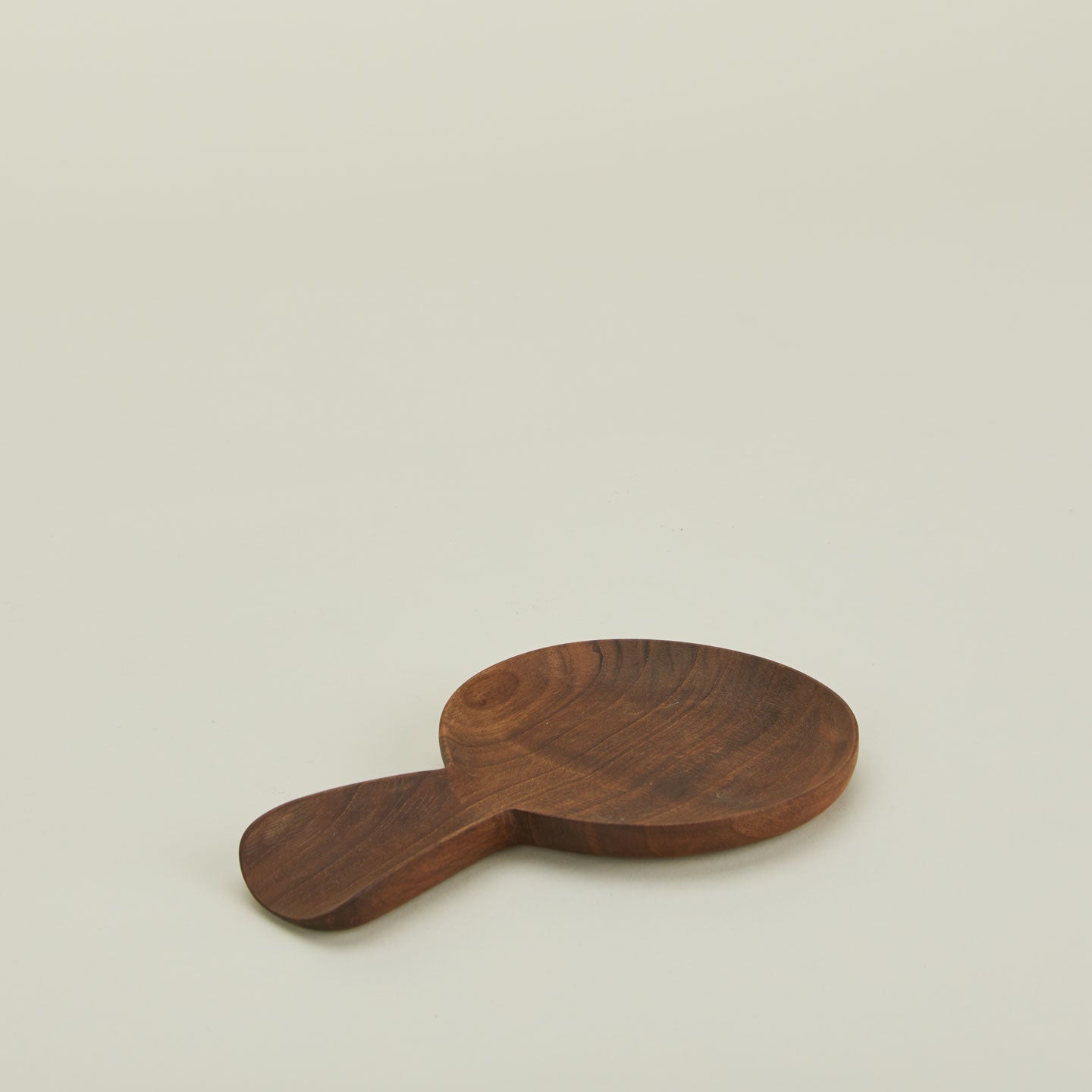 Hand Carved Walnut Spoon Rest + Handle