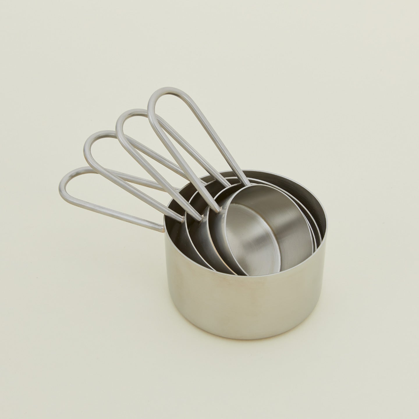 Simple Measuring Cups - Silver