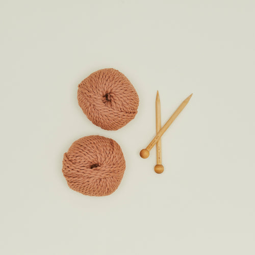 Scarf Knitting Kit - Camel