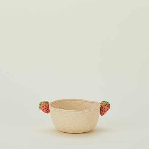 Woven Fruit Basket - Strawberry