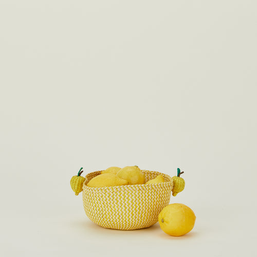 Woven Fruit Basket - Lemon