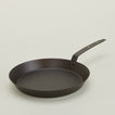 Spun iron frying pan