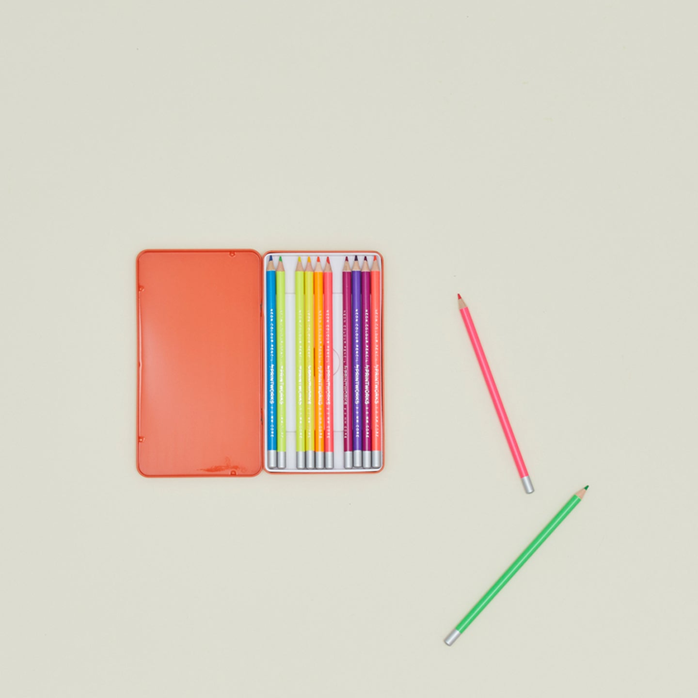 Printworks Colour Pencils (Set Of 12) - Neon Printworks Colour Pencils (Set Of 12) - Neon