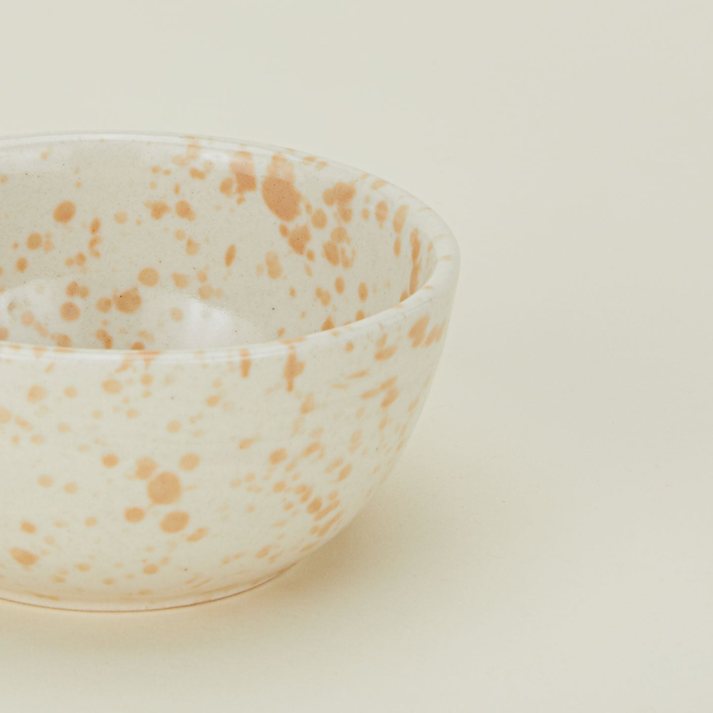 Splatterware Bowl, Set of 4 - Latte