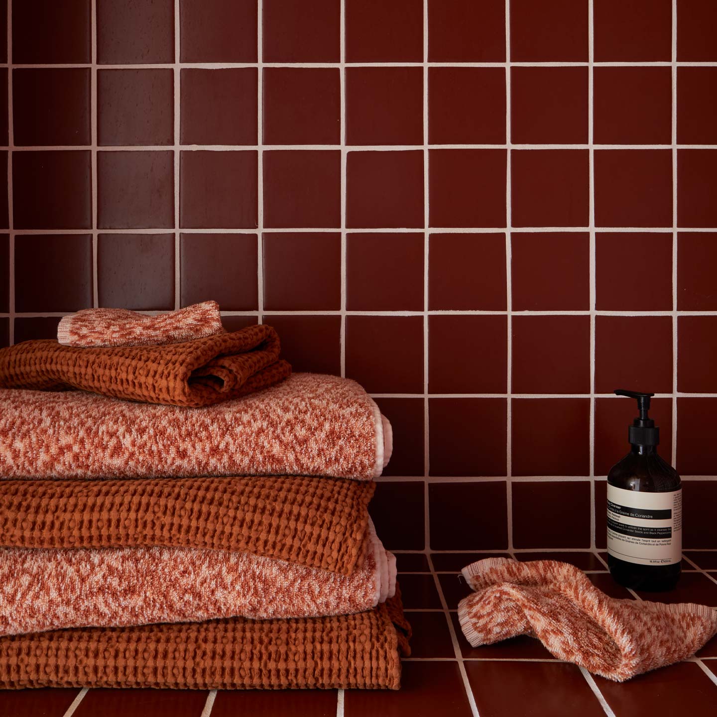 Space Dye Terry Bath Towel, Terracotta | Hawkins NY – Hawkins New York