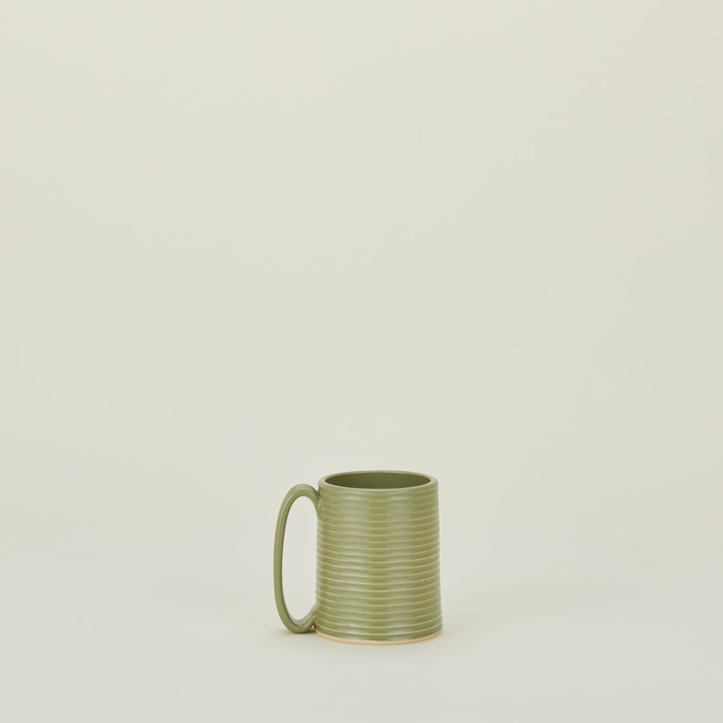 Tall Ribbed Mug - Olive