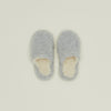 Fuzzy Wool Slippers - Light Grey