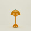 Flowerpot portable lamp in mustard