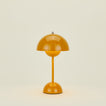 Flowerpot portable lamp in mustard