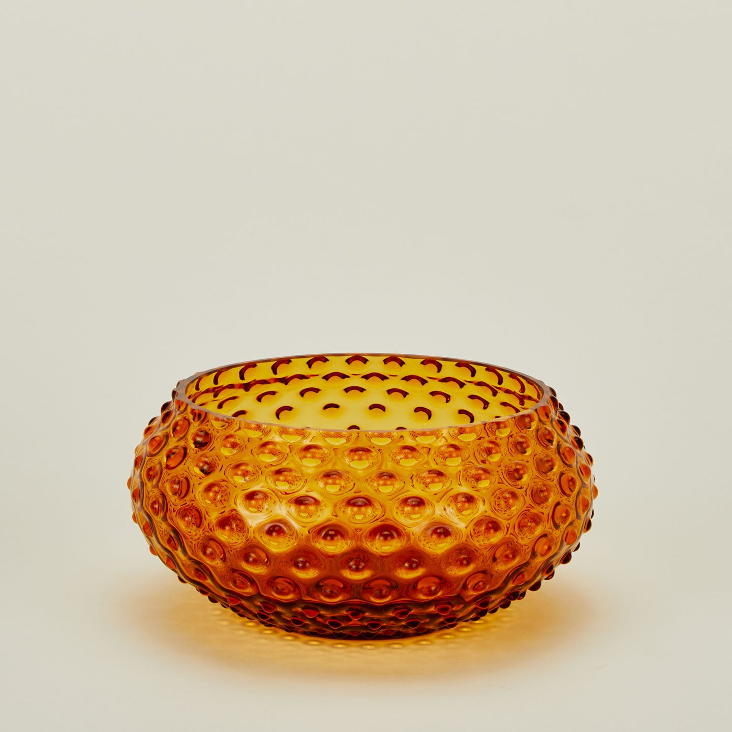 Hobnail Serving Bowl - Amber