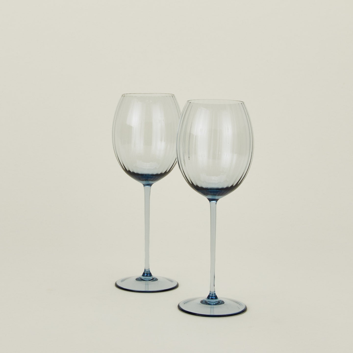 Ribbed White Wine Glass, Set of 2