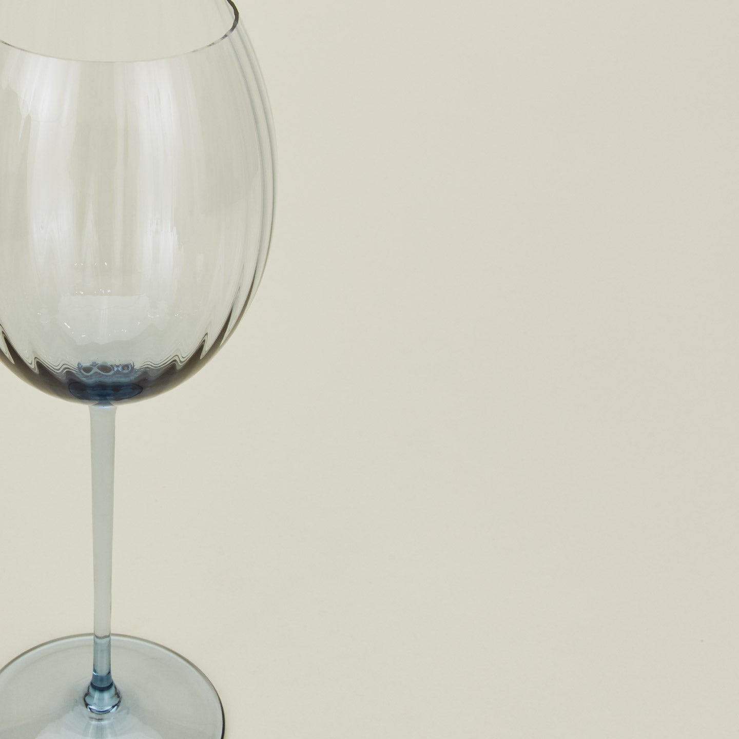 Ribbed White Wine Glass, Set of 2